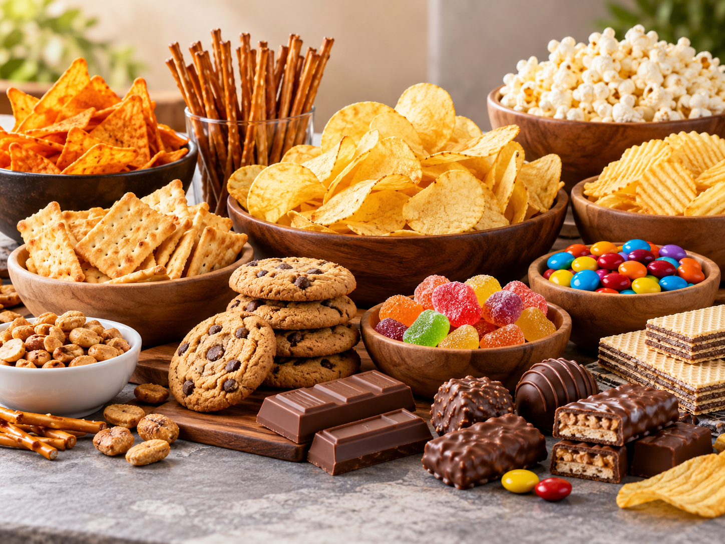 Snacks and confectionery